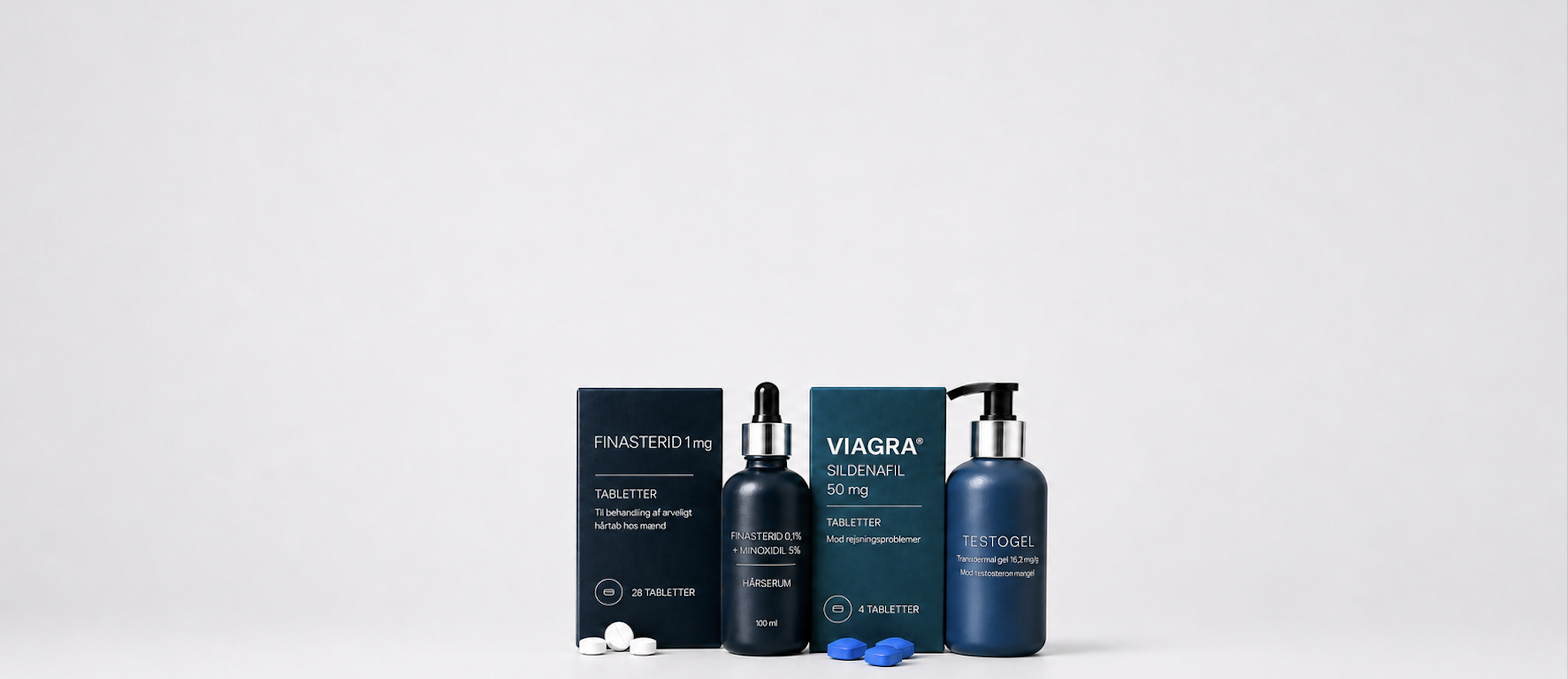Finasterid, hårserum, Viagra og Testogel